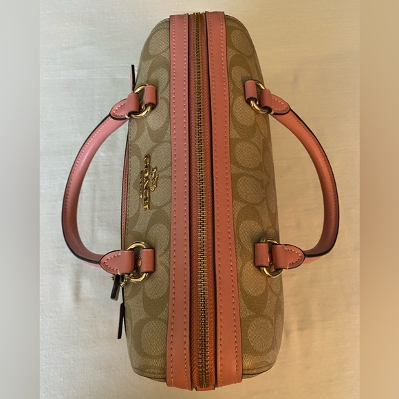 Coach Beige and Pink Women's Bag - Picture 8 of 9